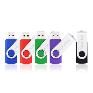 128GB Flash Drive KOOTION USB Drive Flash Drive 128GB Thumb Drive Jump Drives Memory Stick Keychain Design Pen Drive (5 Pack, Mixed Color)