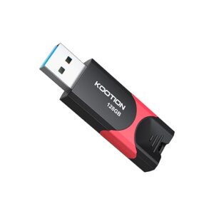 128 GB USB 3.0 Flash Drive Thumb Drive Retractable 128G Zip Drive Ultra High Speed USB Stick Jump Drive Rugged Memory Stick with LED Indicator for Data Storage and Transfer
