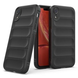 Back Case Cover for iPhone XR | Compatible for iPhone XR Back Cover | Liquid Silicon Magic Case with Camera Protection | Black