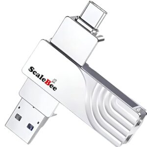 128GB Metal Body OTG Type C USB 3.0 Dual Flash Drive Pendrive, up to 140MB/s Read Speed 2 in 1 USB Thumb Drive, Used with Android USB C Smartphones, MacBook Tablets, Computers (128 GB)