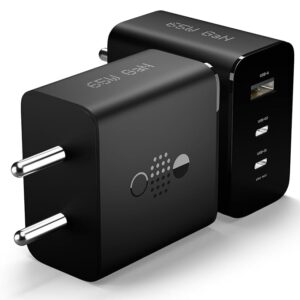 65W CMF for Nothing Gan Trio Charger Adapter | 3 Port USB Type C to A Fast Wall Charging Adaptor Compatible with CMF Phone 1/Nothing Phone 2a Plus/2A/Phone 2/Samsung Galaxy S24 Ultra
