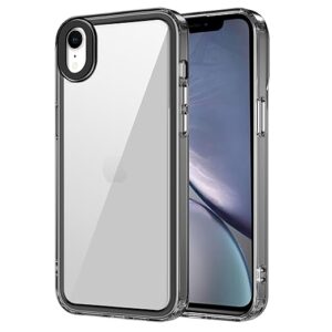 Back Case Cover for iPhone XR | Compatible for iPhone XR Back Cover | Case Cover with Camera Protection | (TPU + PC | Translucent Black)