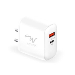 20W USB C +A PD QC3.0 Fast Charging Adapter Compatible for iPhone 16,15,14 Pro/Pro Max Pixel Samsung S24,S23 Ultra,Flip iPad Air/Pro Nothing Phone (1) (2) (USB C + A)