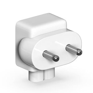 Indian Style Plug Adapter Duck Head for Power Adapters of MacBook,Powerbook, Pro, Air, iPod, iPhone, iPad, iBook