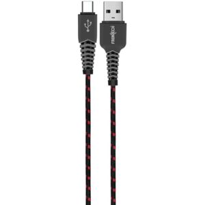 12W / 2.4A Fast Charging 1M Braided USB to Type-C Data Cable for Smartphones, Tablets, Laptops & other Micro USB Type-C Devices, Charging and Data Sync (1032 - Black)