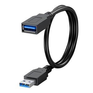 30cm USB 3.0 Extension Cable Extender SuperSpeed 5 Gbps USB 3.0 Type A Male to USB A Female Extension Cord for Printer, Mouse, Pen Drive 30cm