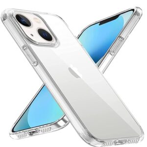 Case for iPhone 13 Mini Silicone Case Clear Transparent Shockproof Scratch Resistant Protective Phone Soft Silicone Slim Cover for iPhone 13 Mini