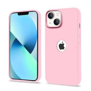 Back Cover | Full Camera Protection | Super Soft Silicone | Raised Edges| Bumper Case for iPhone 13 (Pink)