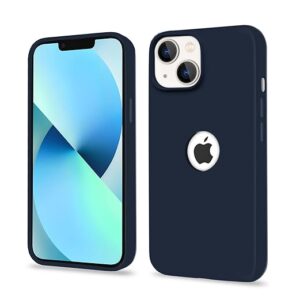Back Cover | Full Camera Protection | Raised Edges | Super Soft Silicone | Bumper Case for iPhone 13 (Dark Blue)