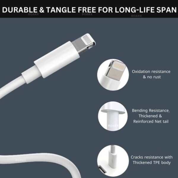 RoarX Type C 3 A 1 m Type C to Lightning PD Power Delivery Fast Charging Cable C type
