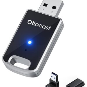 Wireless Carplay Adapter Mini 2 & Android Auto Car Adapter, 2-in-1 One-Button Disconnect for Multi-User & Factory Rest, Carlinkit Plug & Play with Built-in CarPlay or Android Auto USB C/A