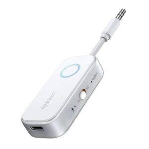 Airplane Bluetooth 5.4 Transmitter Receiver for 2 Airpods or Headphones, Airfly Travel Essentials 2-in-1, Wireless 3.5MM AUX Jack Adapter on Flight, TV, Car Stereo