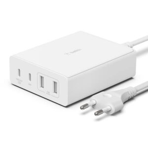 4-Port 108W - Gan Charger | USB -C PD Fast Charge & USB-A Ports for Apple MacBook, iPhone 16, Samsung Galaxy S25, Google Pixel, Nintendo Switch 2 & More